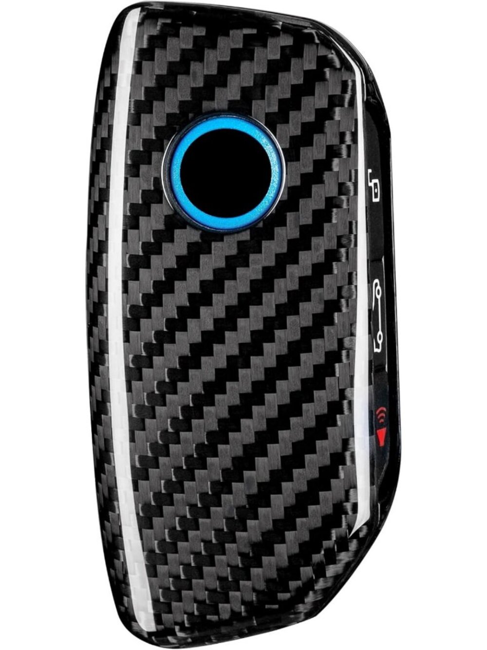 Lightweight Carbon Fiber Key Fob Cover for BMW i7 iX X1 X5 X6 X7 XM 2023-2026